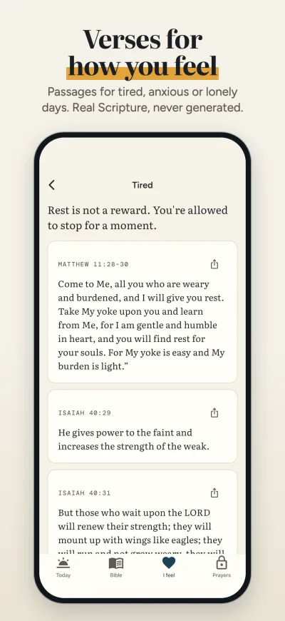 Passages for how you feel